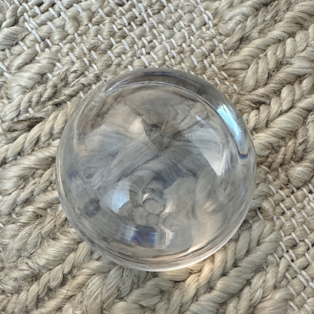 Clear Glass Paperweight